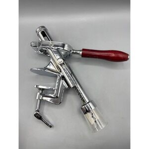 True Ease Countertop Wine Bottle Opener Heavy Duty Wood Handle Clamp On Bar Tool